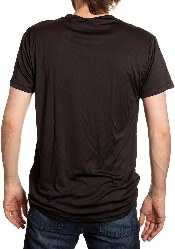 NHL Mens Loose Fit Performance Rashguard Wicking Short Sleeve Shirt