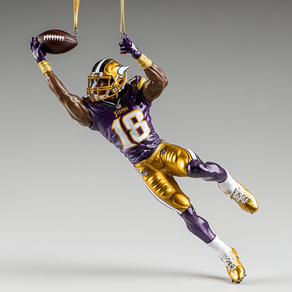 Justin Jefferson Minnesota Vikings Acrylic Ornament